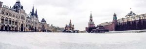 Moscow Red Square after a storm
